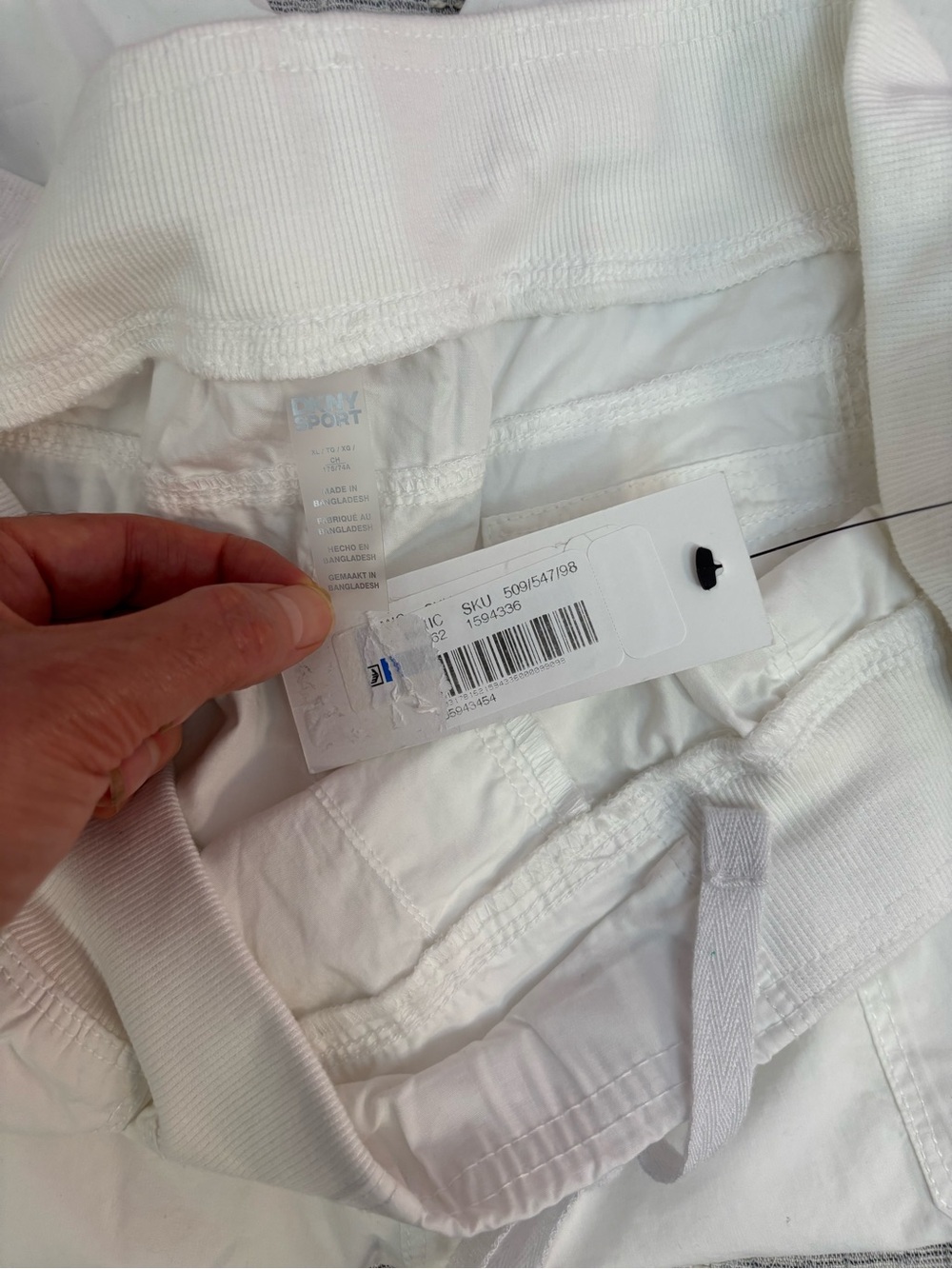 DKNY Sport White Bermuda Shorts Sz XL NWT | DKNY Sport Women Bermuda Shorts - - Picture 3 of 9